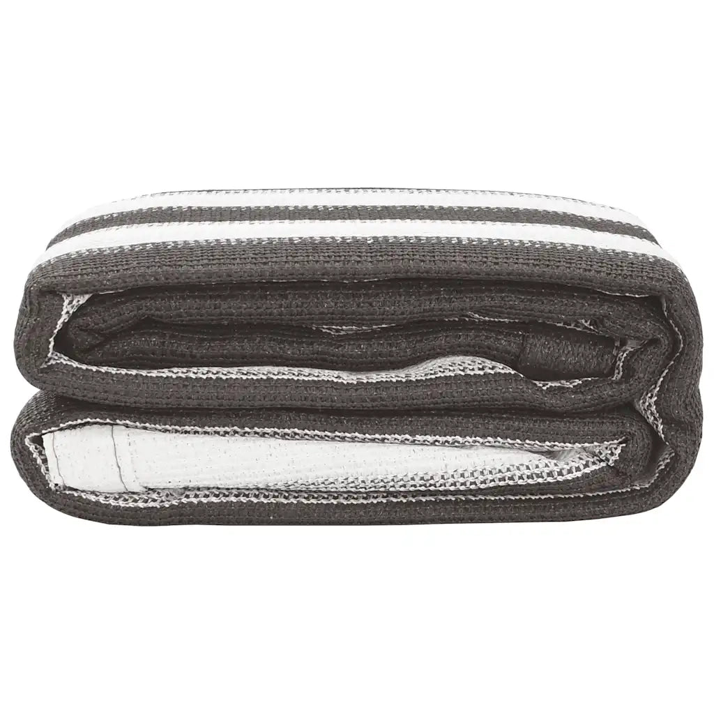 Tappeto da Tenda 250x350 cm Antracite e Bianco 310822