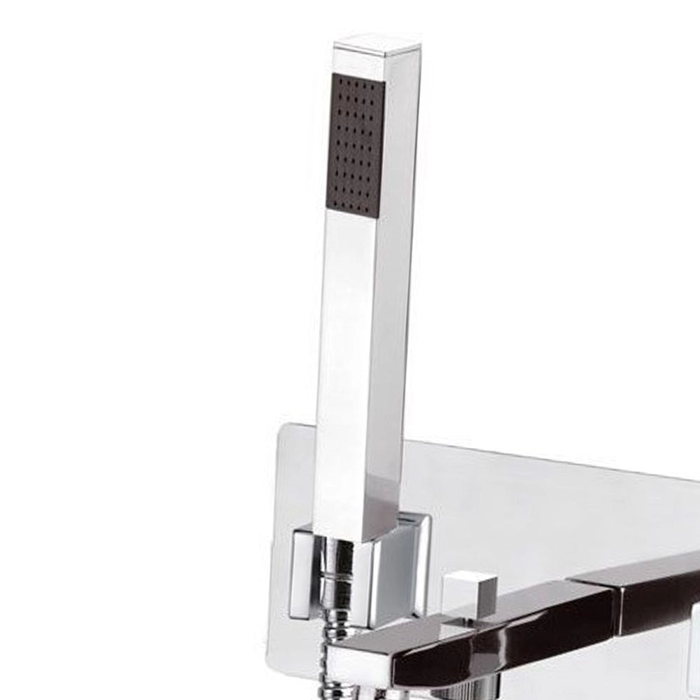 Miscelatore serie cube waterfall per vasca da incasso dotato di kit doccia made in italy
