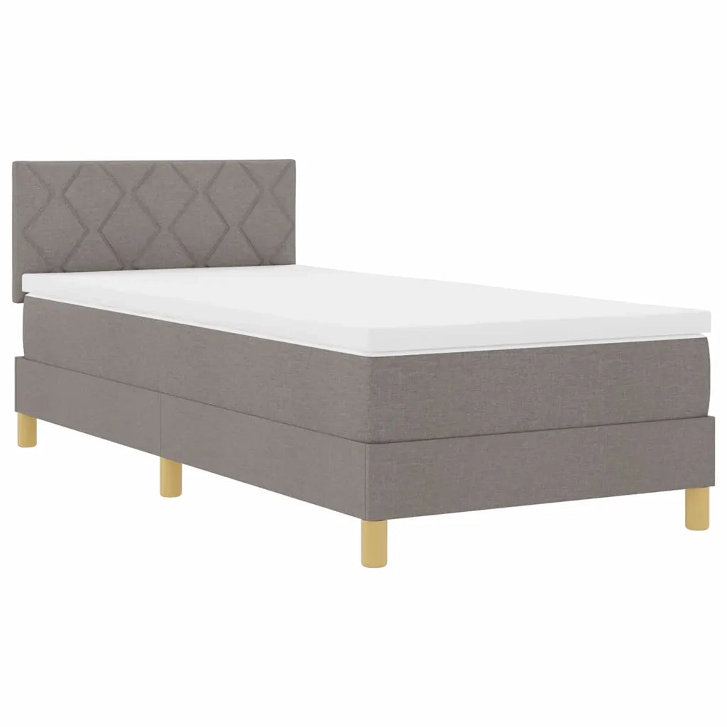 Letto a Sorgente LED con materasso Talpa 90 x 190 cm Tessuto