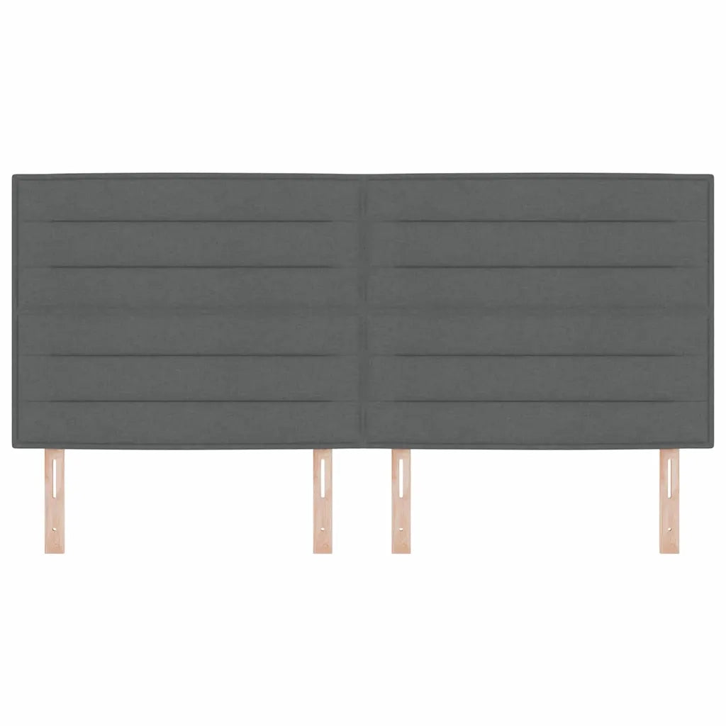 Testiera | Testata Grigio scuro 200 cm Tessuto