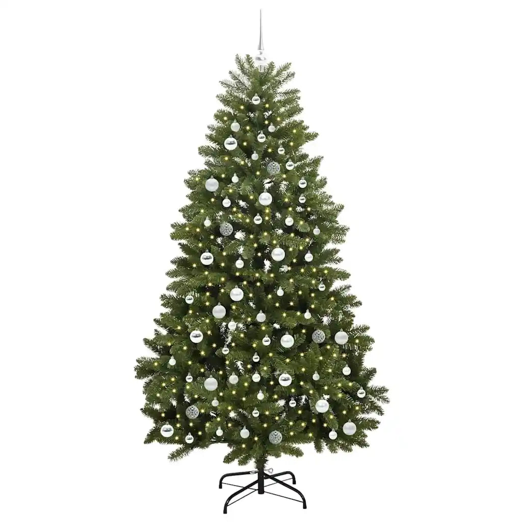 Albero di Natale artificiale Verde 210 cm PVC e Metallo