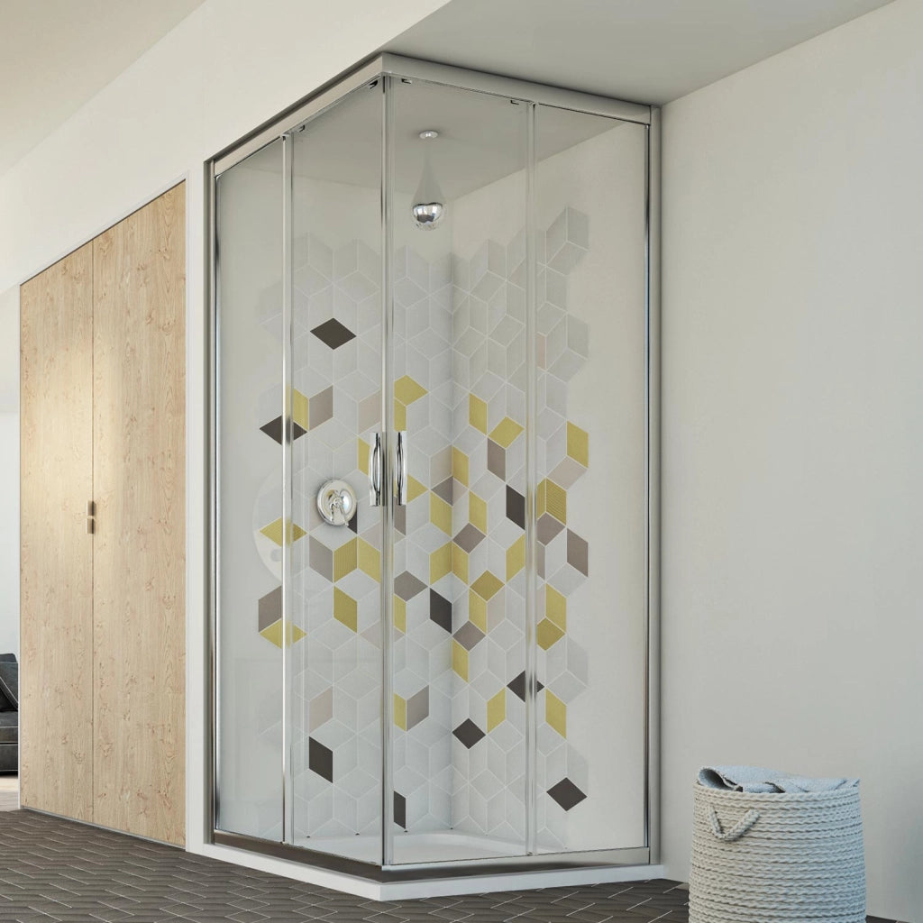 Box doccia 100x100CM H198 trasparente mod. Evolution