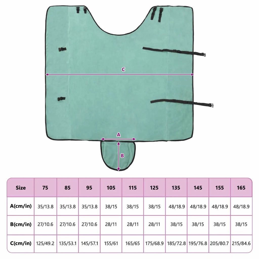 Coperta per Cavalli Verde speciale 155 cm Poliestere 42013245