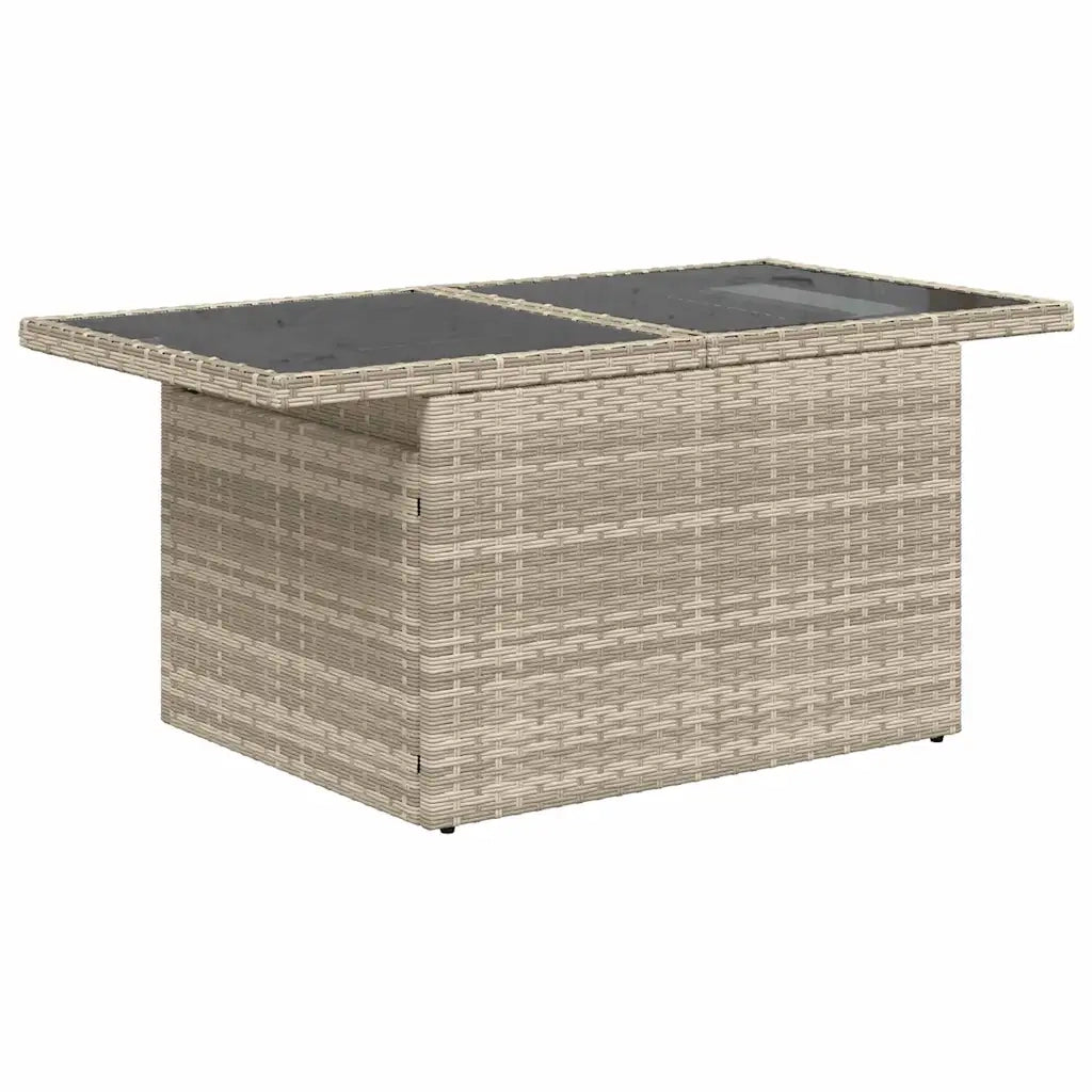 Set Divano da Giardino 6pz con Cuscini Grigio Chiaro Polyrattan 3327772