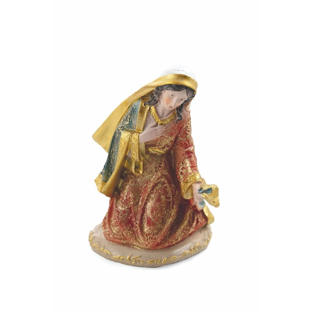 NATIVITÀ IN CERAMICA 9 PEZZI 20 CM