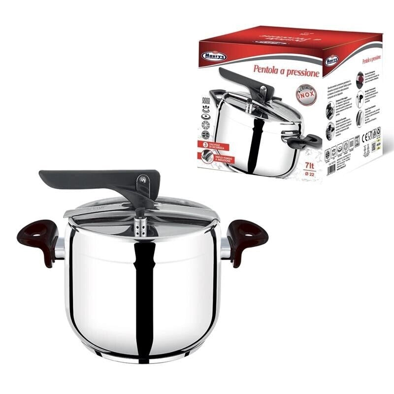 MAURY'S PENTOLA A PRESSIONE ALTA DA 22 CM CAPIENZA  7 LT