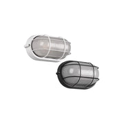 Plafoniera Ovale da Esterno 28 cm – Griglia Nera – IP44 – Trio Lighting – Facciate, Porticati