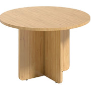 TAVOLO CAFFÈ Rotondo 66x66x45 cm Bambù Naturale