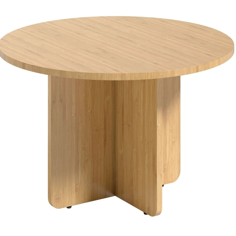 TAVOLO CAFFÈ Rotondo 66x66x45 cm Bambù Naturale