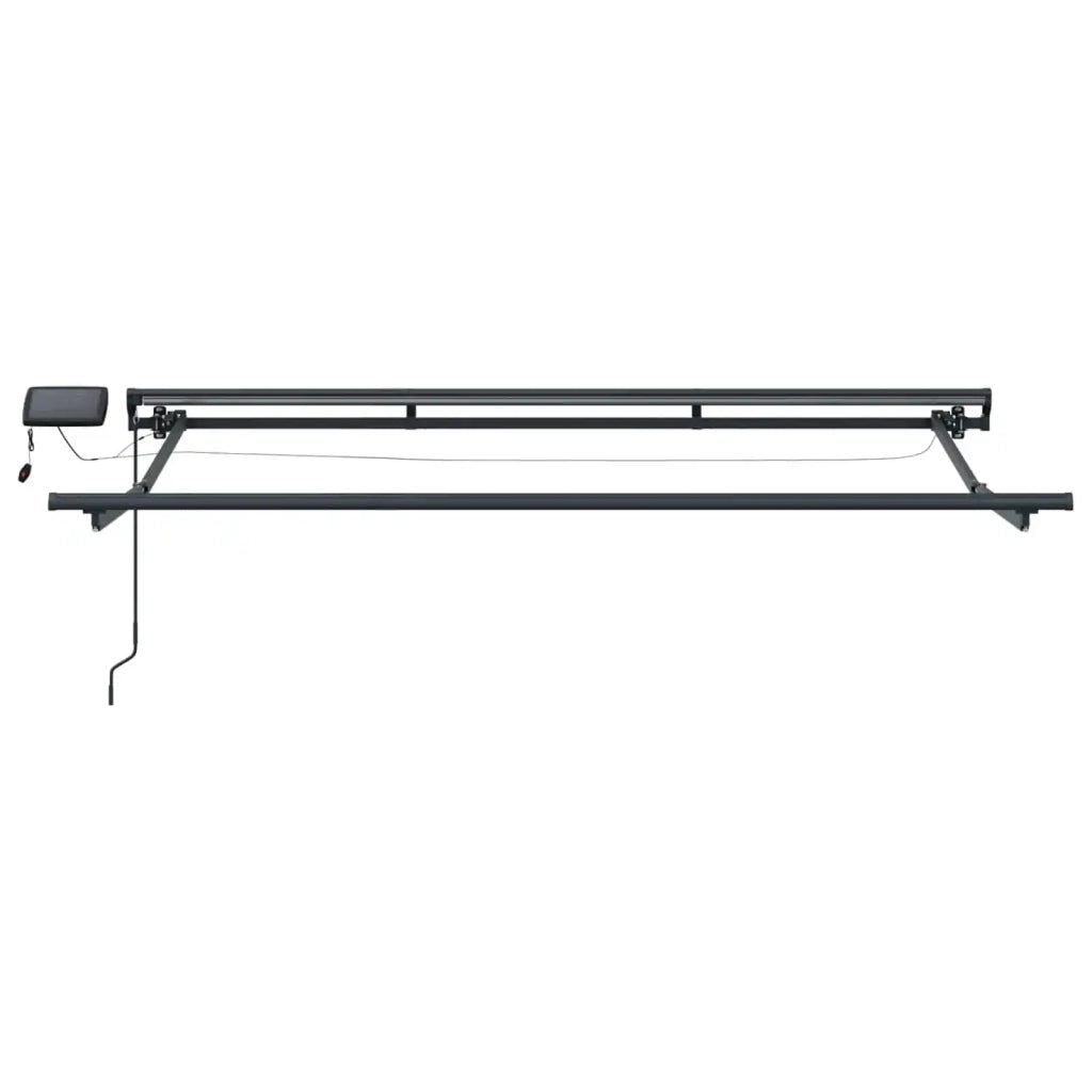 Cornice per Tenda Manuale con LED Antracite 3,5 x 2,5 m 42024811
