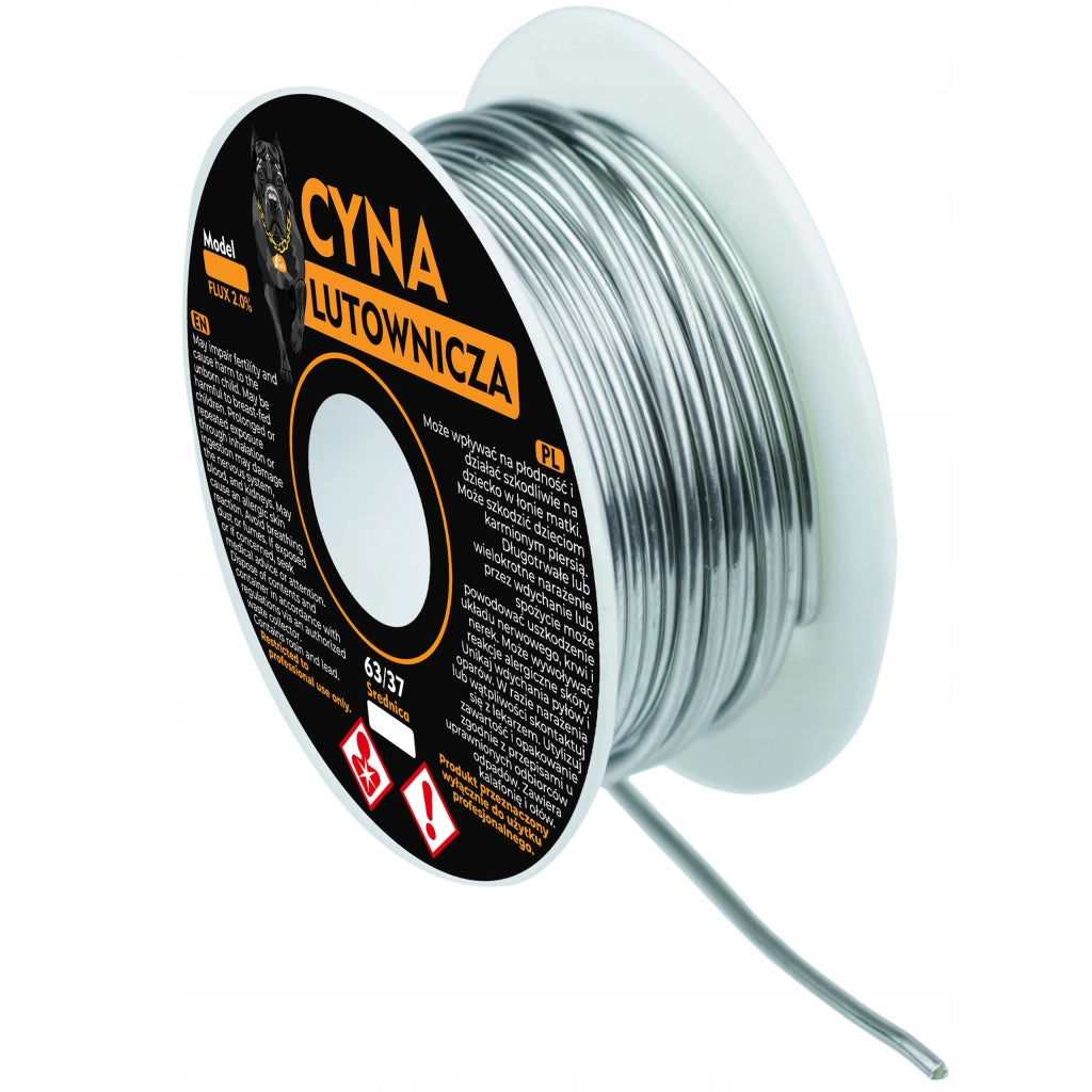 Filo di Saldatura Sn63Pb37 0,8mm 50g – Alta Qualità con 2% Flux | Temperatura di Fusione 183-190°C