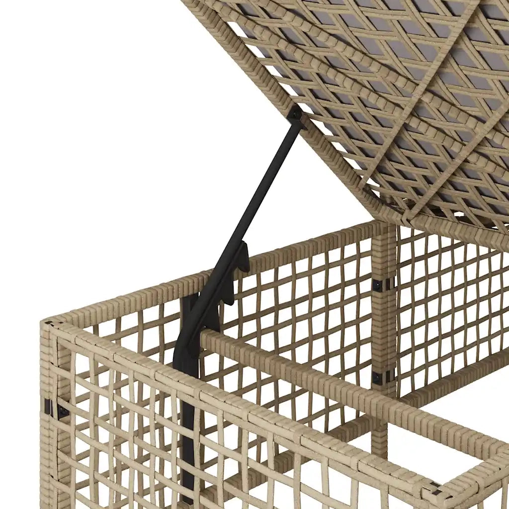 Set Divano ad Angolo 3 pz con Cuscini Beige Misto Polyrattan 365448