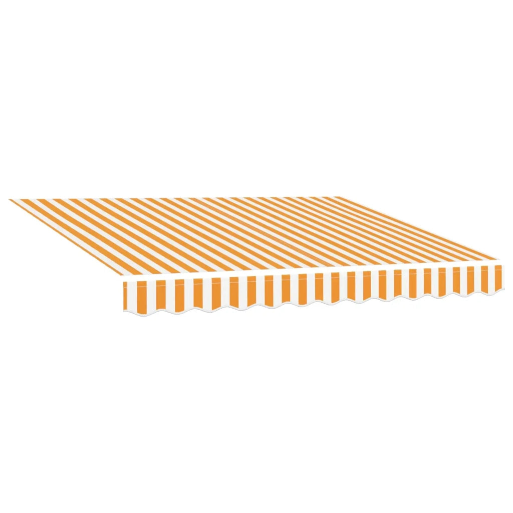 Tessuto di Ricambio per Tenda da Sole Giallo e Bianco 300x250cm 141016