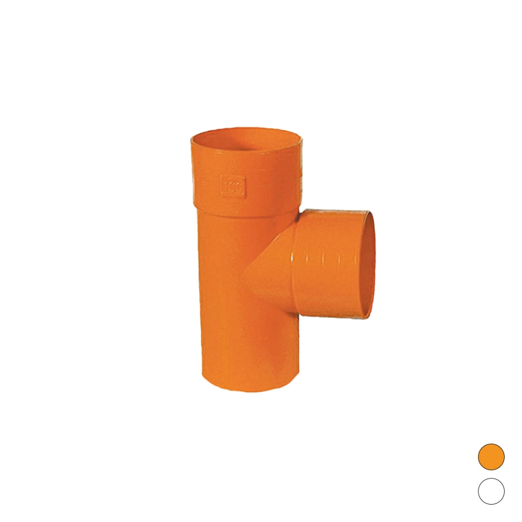 DERIVAZIONE  87  °  IN PVC ARANCIO- Diam. 125- ESCLU- pezzi 1