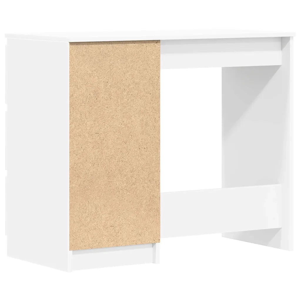Scrivania Bianca 90x45x76 cm in Legno Multistrato 801373