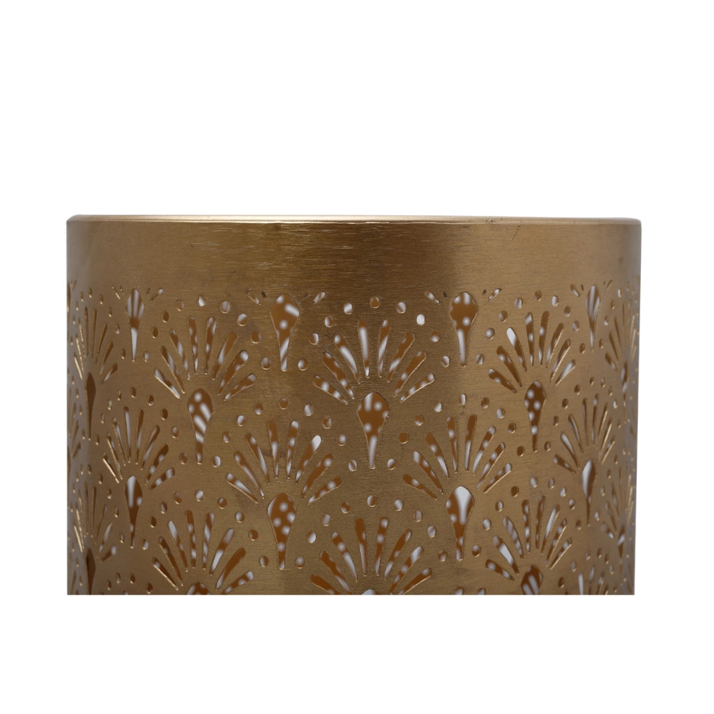 Vaso da terra Art Deco in metallo grigio e oro