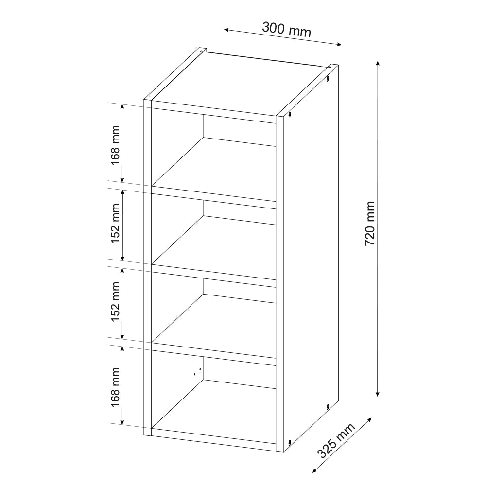 Pensile Fame-Line Bianco/Bianco 30 cm Vicco