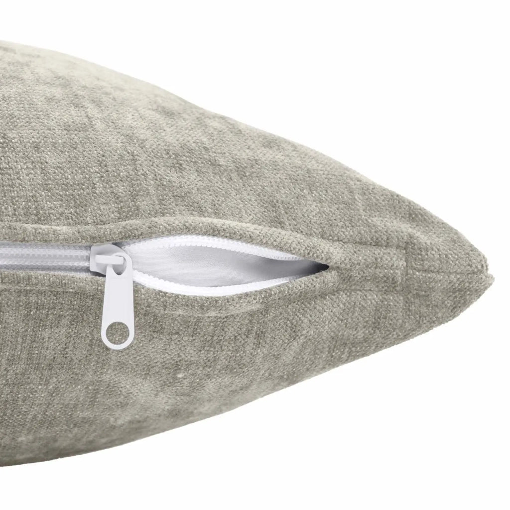 Cuscino con cuscino HEERLEN 6 pz Grigio Chiaro Tessuto Chenille 923930
