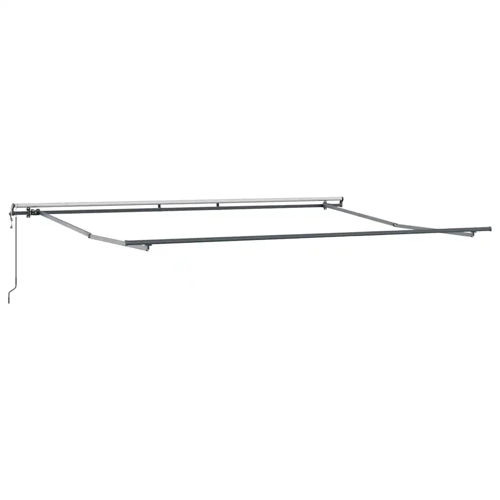 Tenda Sole Retrattile Automatica Antracite e Bianco 400x300 cm