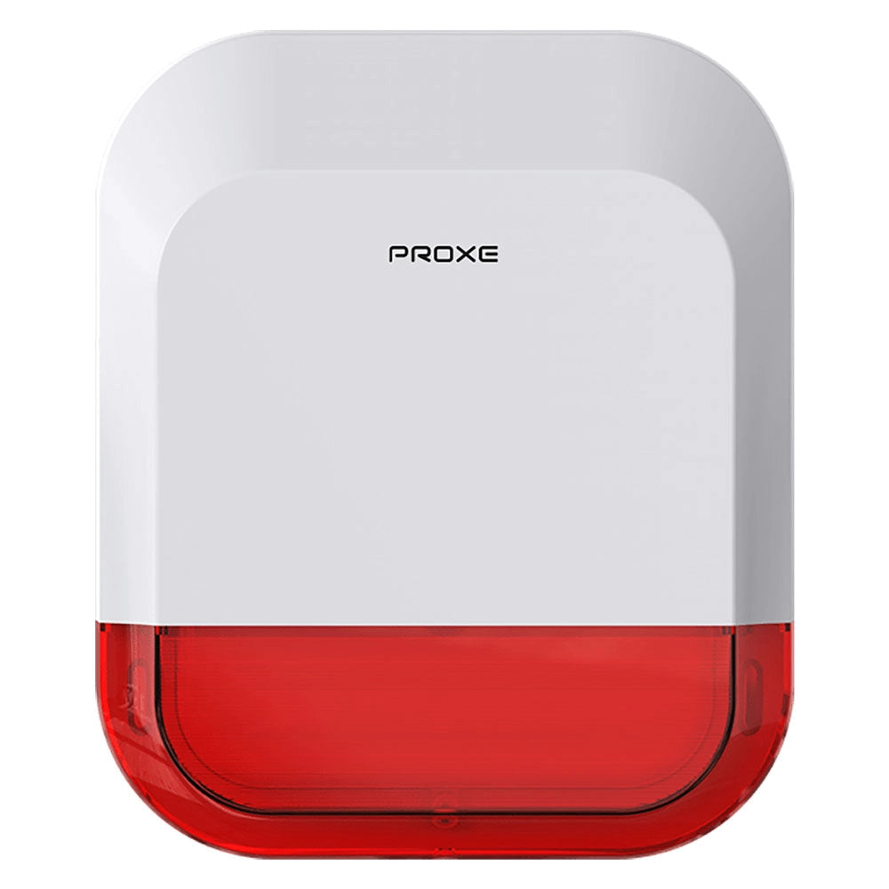 Sirena da Esterno Wireless per Centralina Allarme Potenza 115 Db Proxe