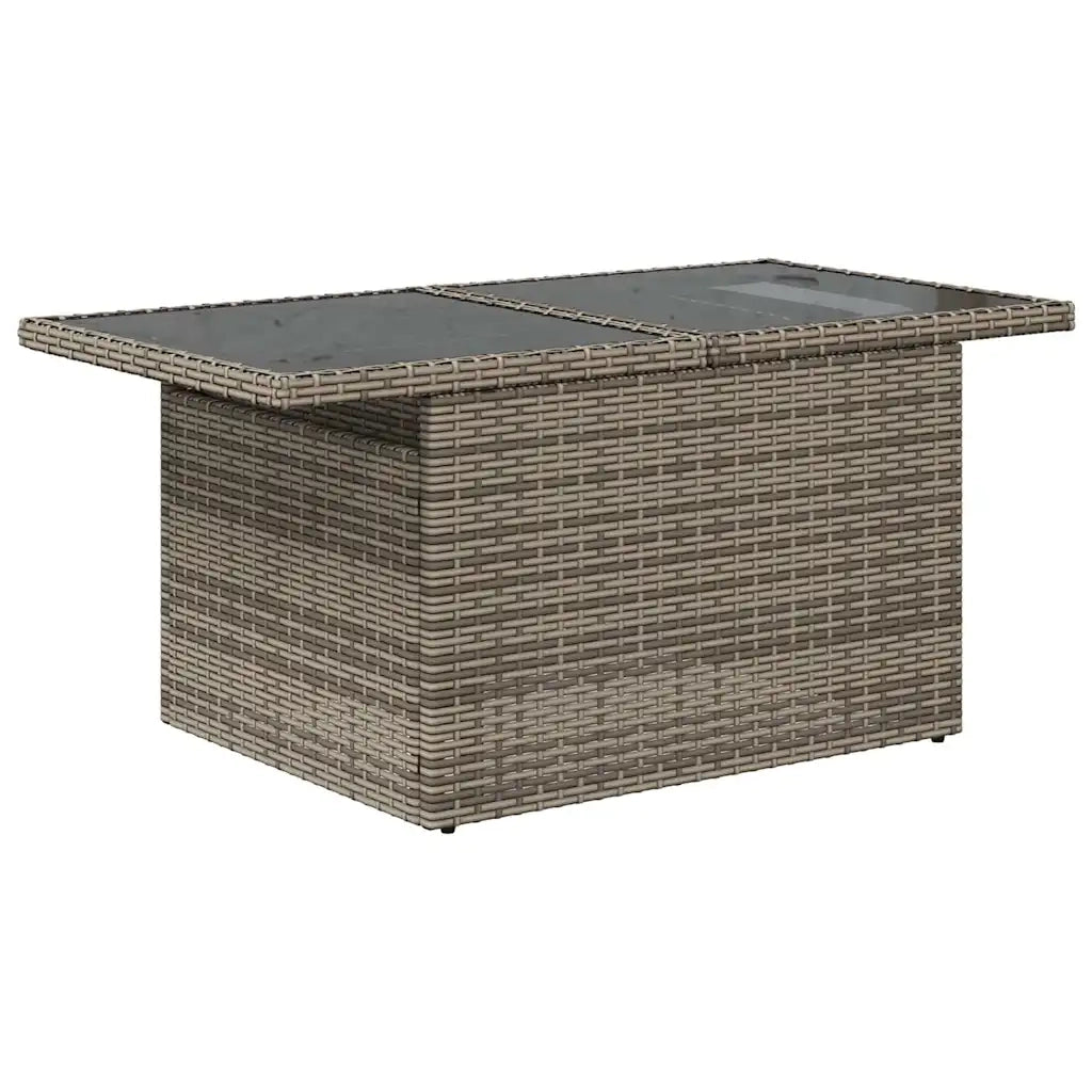 Set Divano da Giardino con cuscino 8 pcs Grigio Poly Rattan 3359846