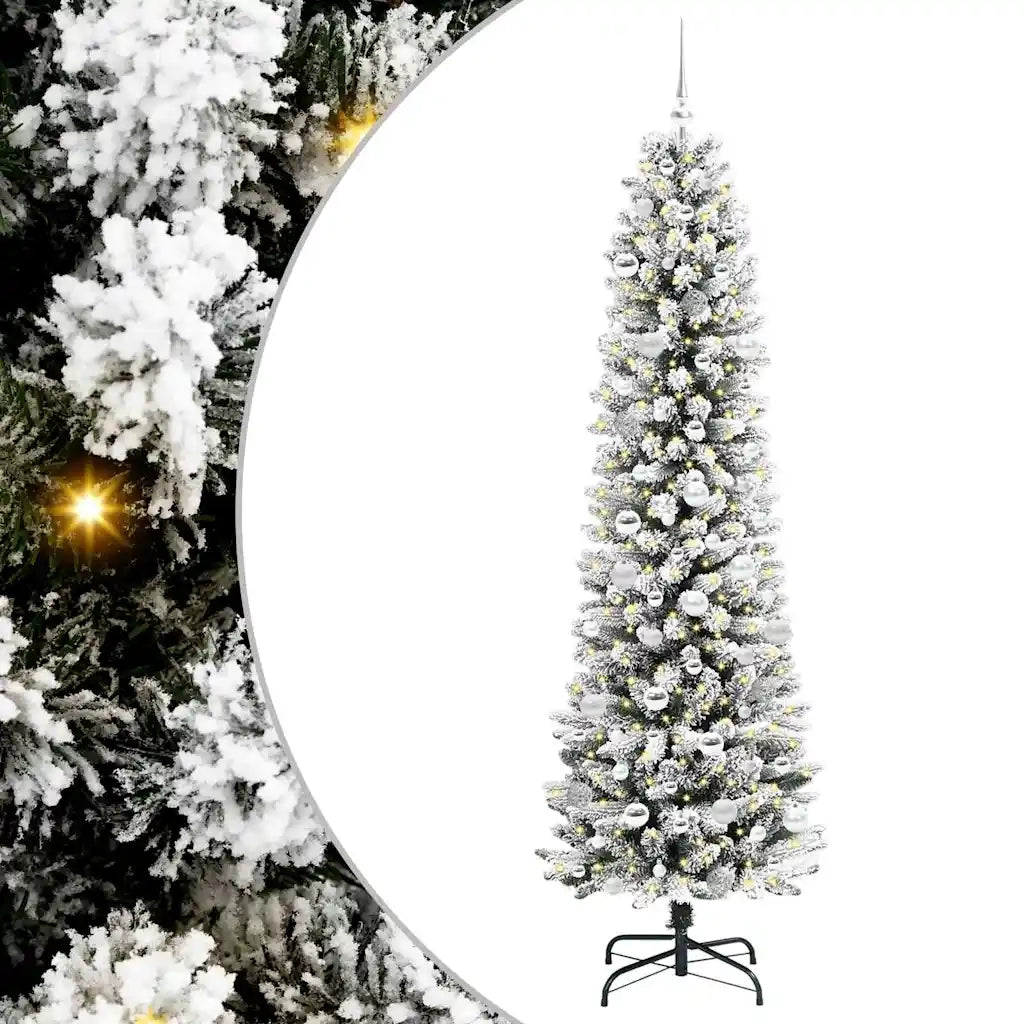 Albero di Natale artificiale con 300 LED Bianco 210 cm