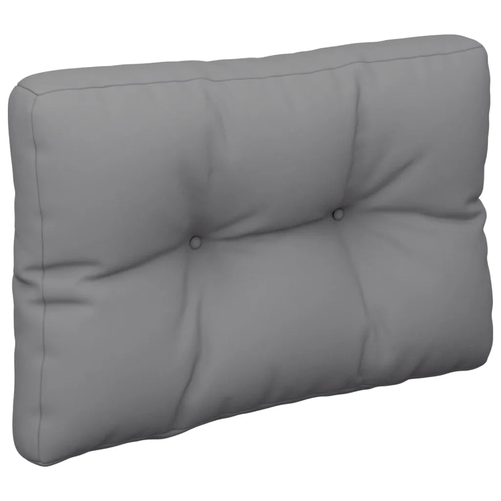 Cuscino per Pallet Grigio 60x40x12 cm in Tessuto 360558