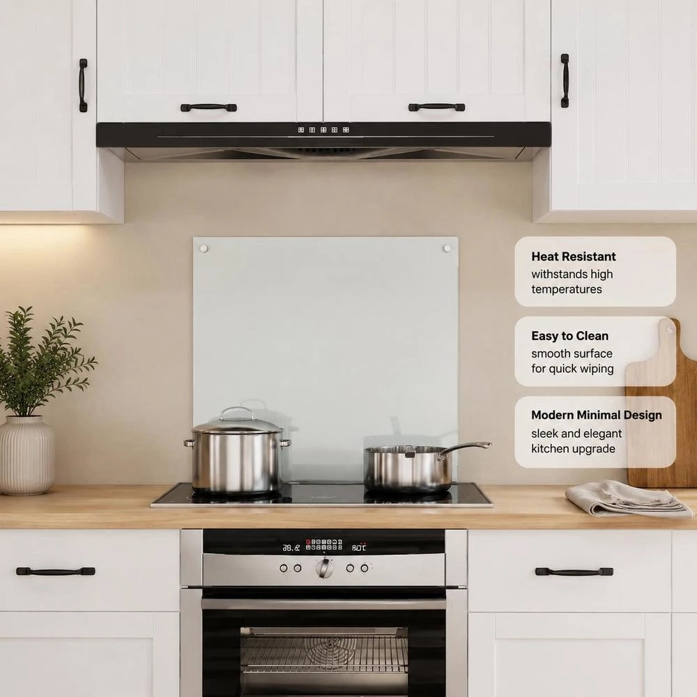 Kitchen Backsplash, Transparent, 70x60 Cm, Tempered Glass