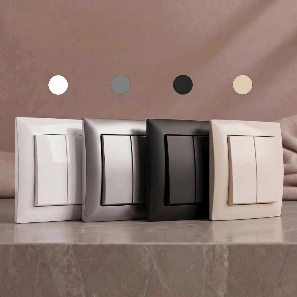 Interruttore Doppio Oste Jnh007-w Beige