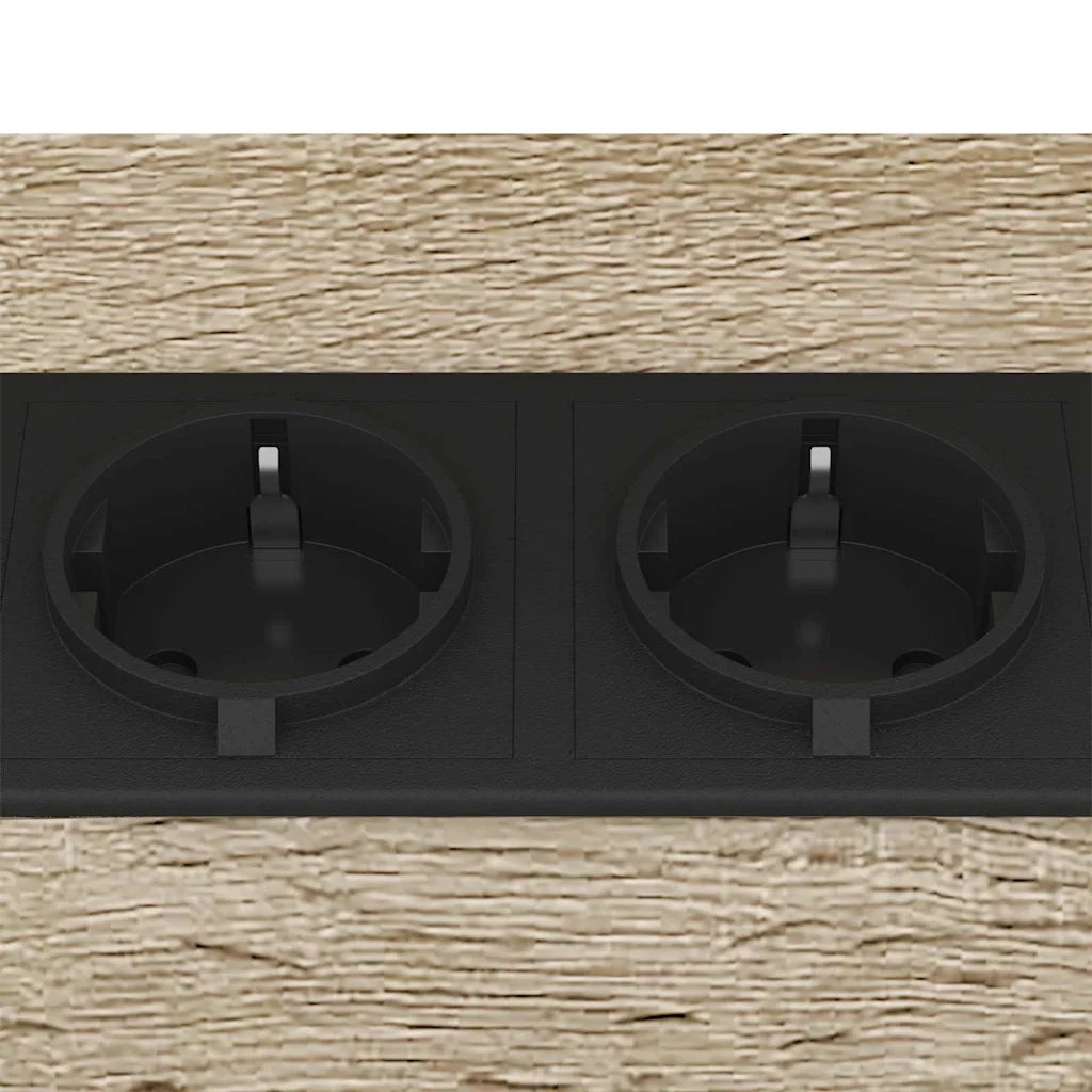 Armadio da Notte 2 pz Rovere Sonoma 38 x 30 x 48 cm 859583