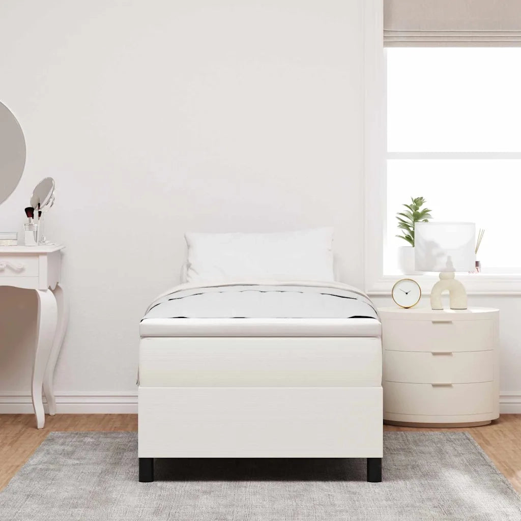 Struttura letto piattaforma Crema 90 x 190 cm Tessuto in Cords 3337384
