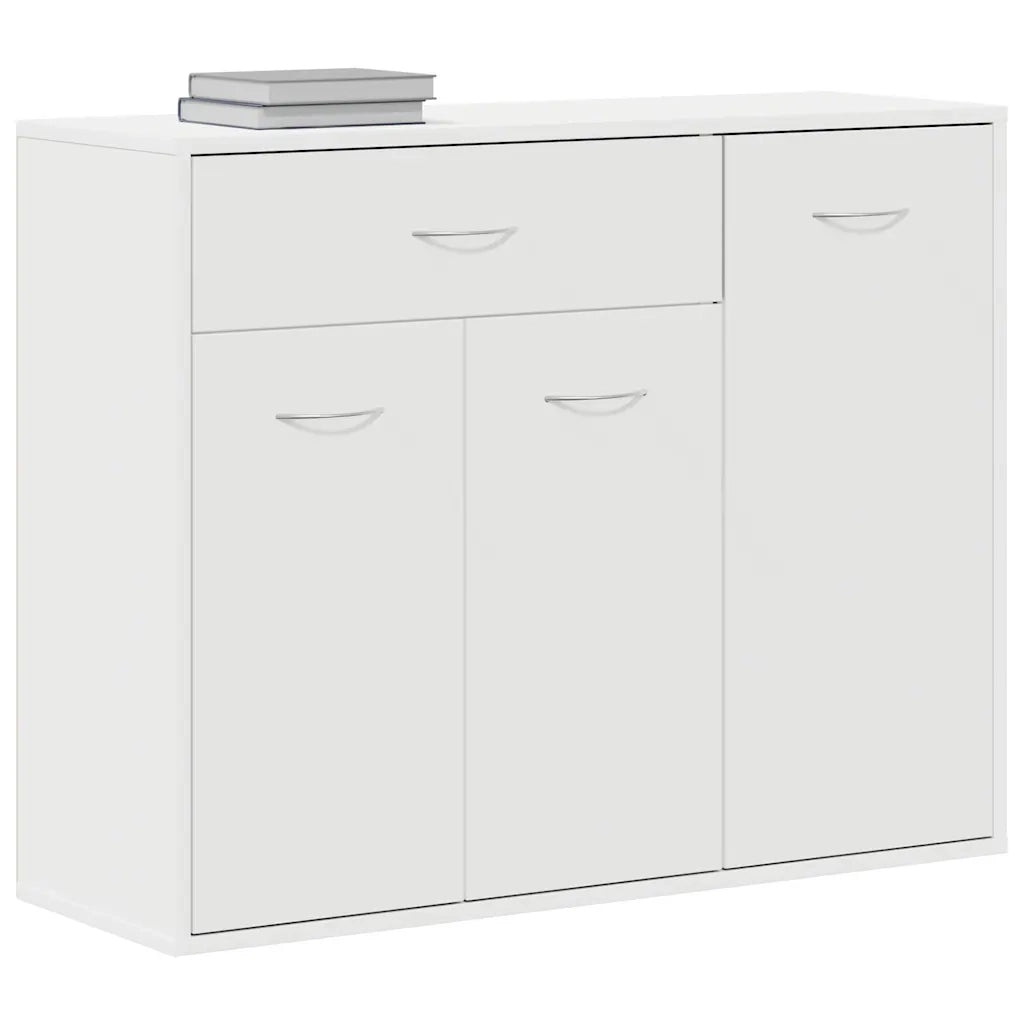 Credenza Bianca 88x30x70 cm in Legno Multistrato 800675
