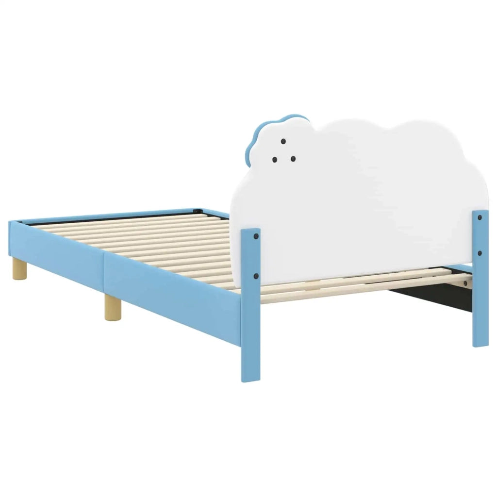 Struttura letto bambini con testata Blu 90 x 190 cm PU 42011021
