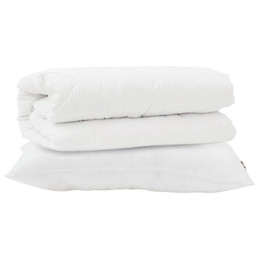 Set di Piumoni con cuscino 2 pcs Bianco Microfibra 3376867