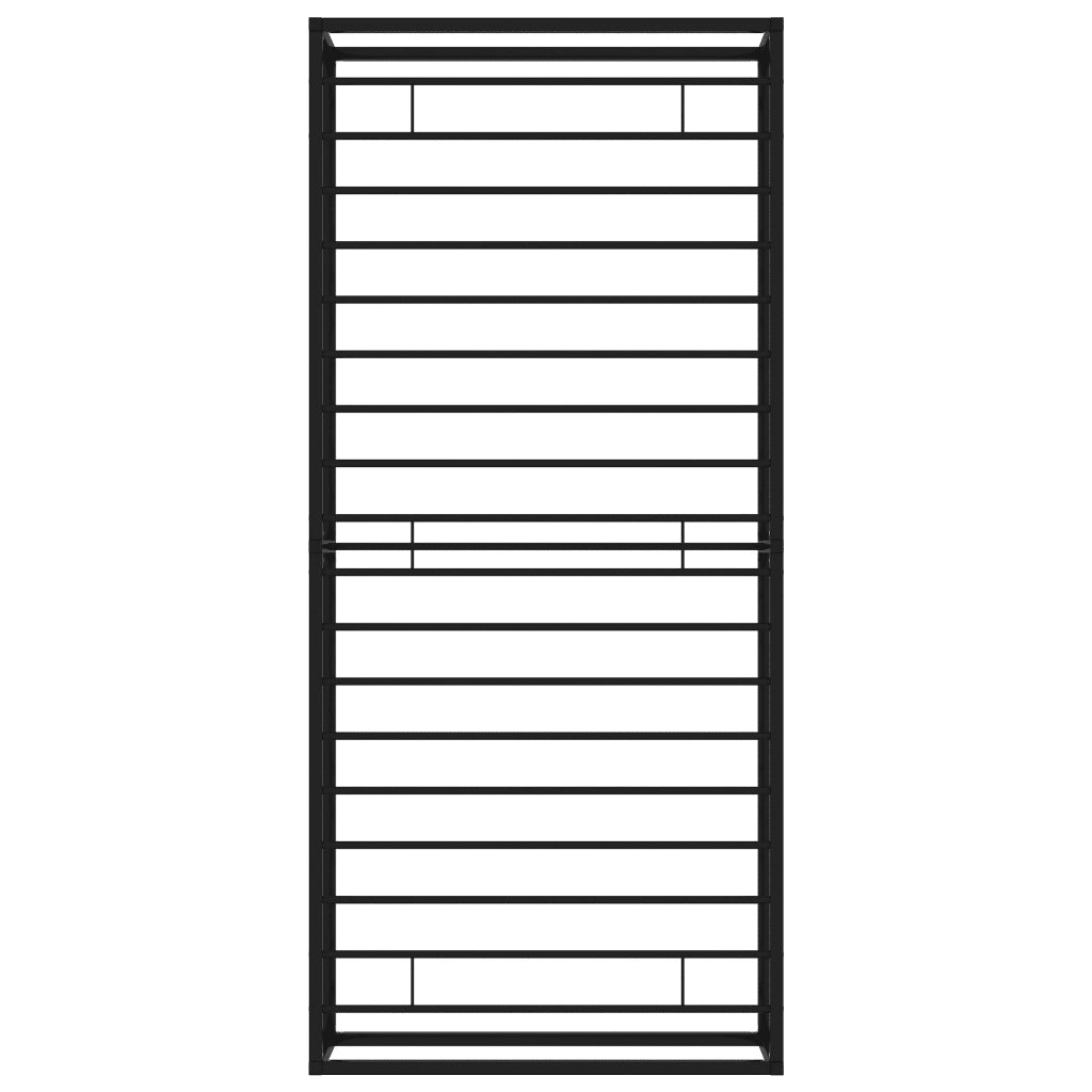 Giroletto Nero in Metallo 90x200 cm 324785
