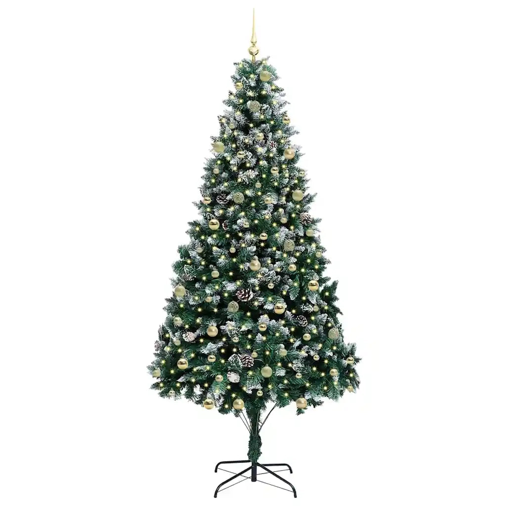 Albero di Natale artificiale con 300 LED Verde 240 cm