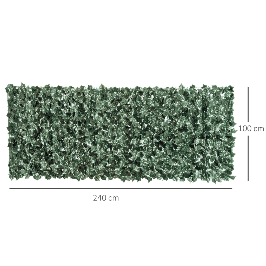 Parete Verde Artificiale Brise-Vue ¨C Minimal ¨C Verde 240x100 cm