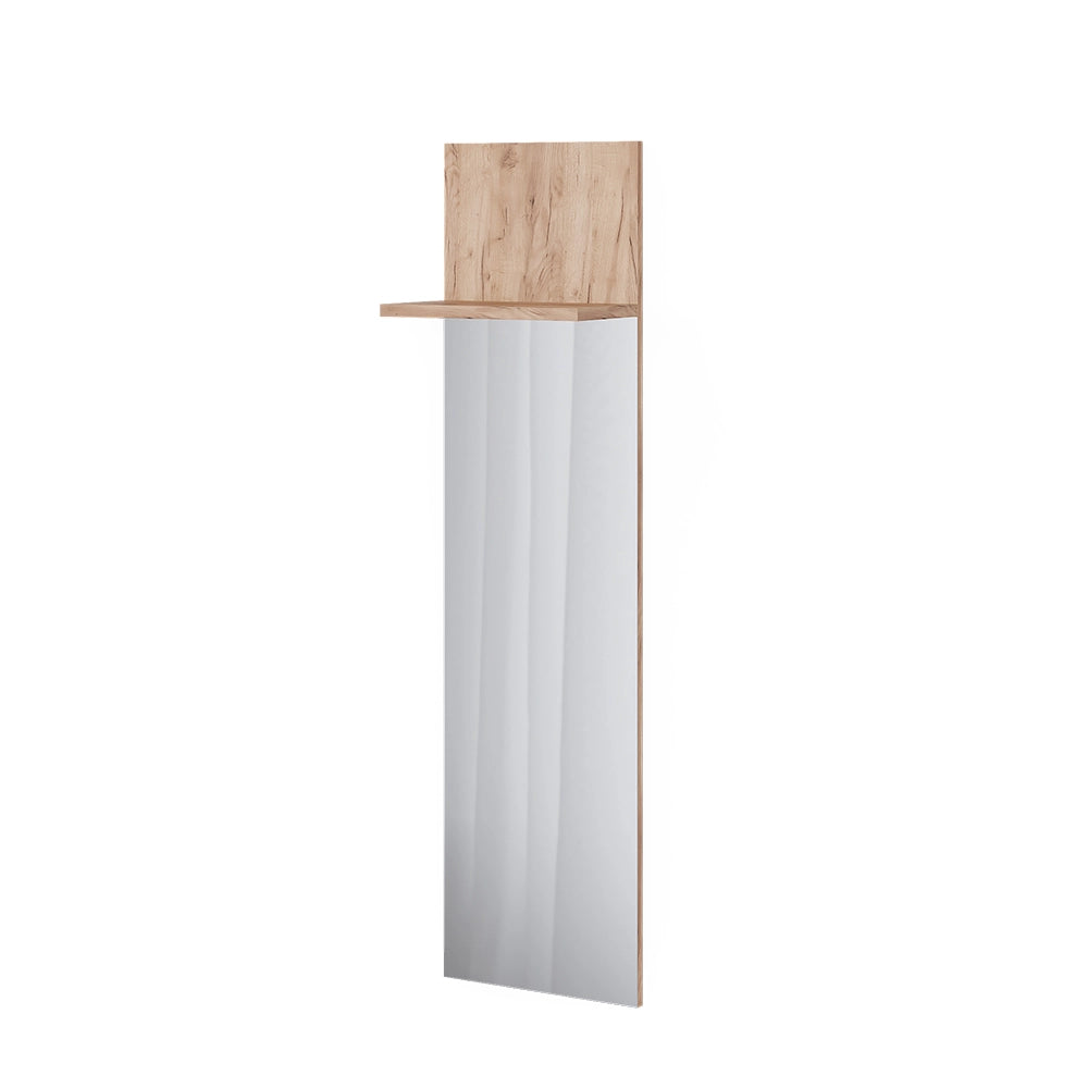 Vicco Appendiabiti da parete Quercia dorata 36 x 135 cm con specchio