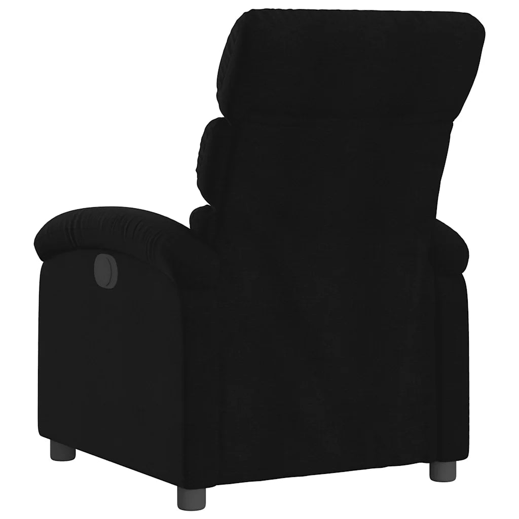 Poltrona Reclinabile in Tessuto Nero 371691
