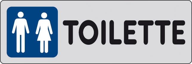 ETICHETTA ADESIVA 150X50 TOILETTE (M F)- 10,0 pz