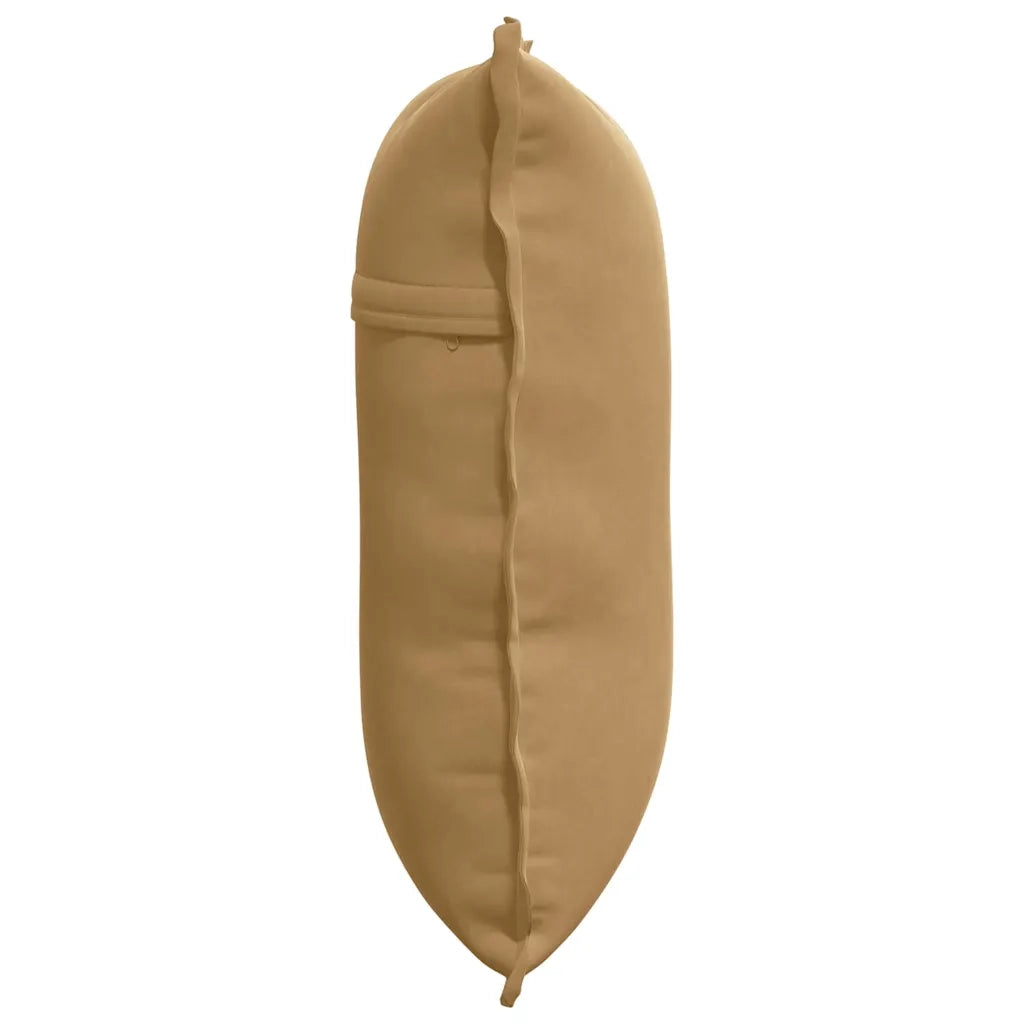 Cuscino per Schiena Marrone 60 x 50 cm Tessuto in Cords 42014683