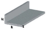5pz profilo argento h.100 cm elle 40x15x1,5 mm cod:ferx.55678