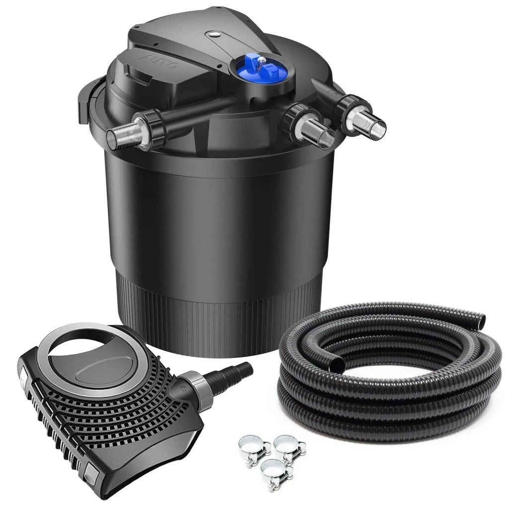 Kit di filtrazione set 40000 litri pompa UVC 36 watt 12000 l/h tubo 10 m 16_0001902