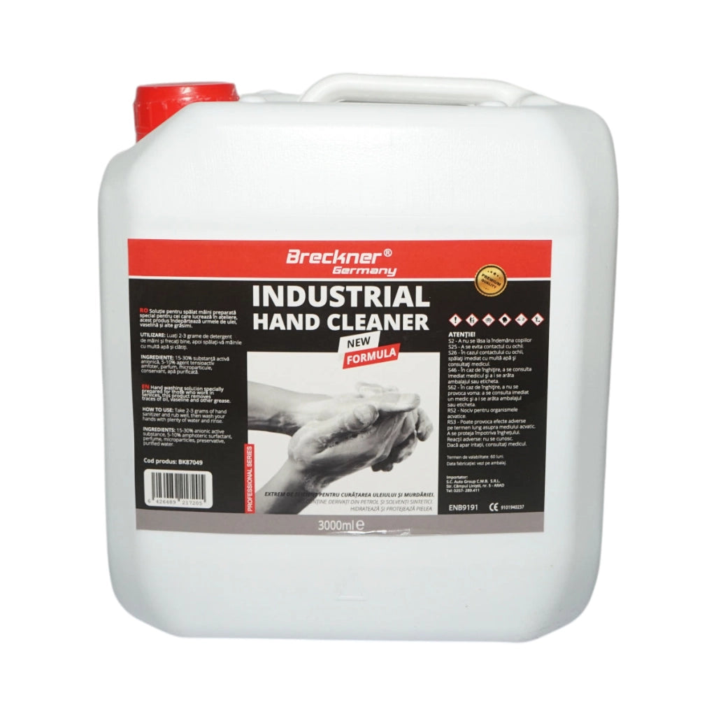 Soluzione lavamani industriale con pompa da 3 litri Breckner Germany