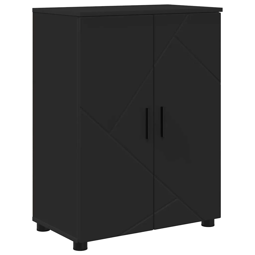 Set di mobili per il bagno Montaggio a parete 4 pcs Nero