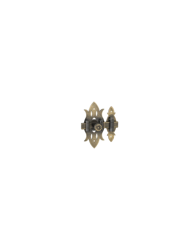 Chiavistello rustico in ottone anticato 40x82mm - THIRARD