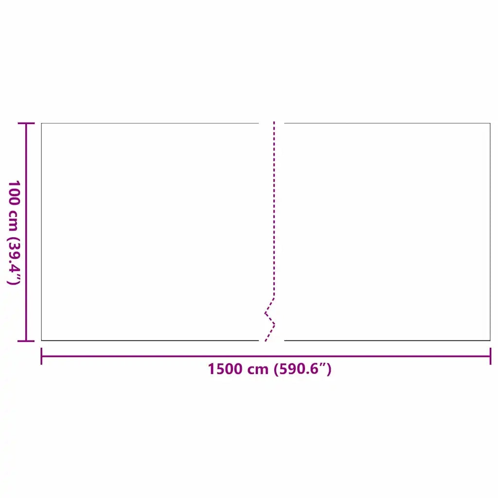 Erba artificiale 1500 x 100 x 4 cm PP e PE 42006444