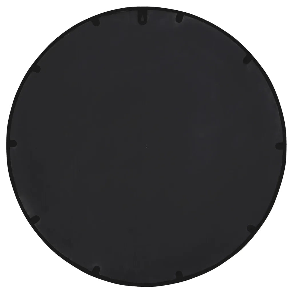 Specchio Nero 60x4 cm Rotondo in Ferro per Uso Interno 3093530