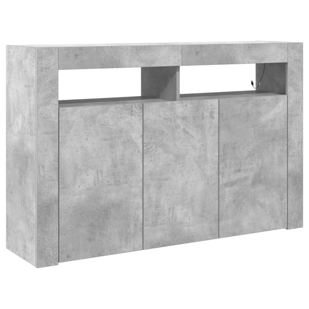 Credenza Grigio cemento 116 x 30 x 75 cm Legno ingegnerizzato 3333879