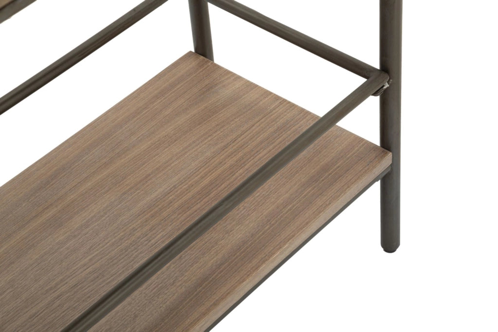 Mobiletto Toronto 100x42x110 cm in Abete e Ferro
